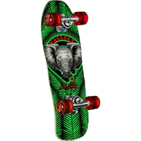 Powell Peralta Mini Vallely Baby Elephant Green Cruiser Skateboard