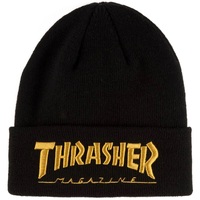 Thrasher Embroidered Logo Black Gold Beanie
