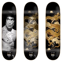 Dgk Bruce Lee Golden Dragon Lenticular Black 8.0 Skateboard Deck