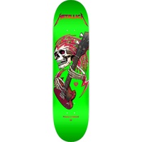 Powell Peralta Flight Metallica Collab Lime Shape 246 9.0 Skateboard Deck