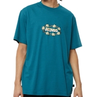 Afends Bloom Recycled Retro Graphic Logo Azure T-Shirt