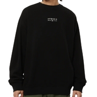 Afends Calico Recycled Black Crew Jumper