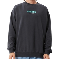 Afends World Recycled Charcoal Crew Jumper