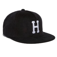 HUF Corduroy Classic H 5 Panel Black Hat