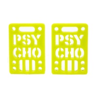 Vision Psycho Yellow 1/4 Skateboard Riser Set