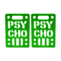Vision Psycho Green 1/4 Skateboard Riser Set