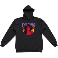 Thrasher Roja Black Hoodie
