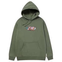 HUF Street Level Olive Hoodie