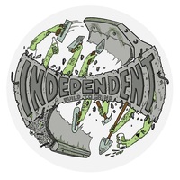 Independent Build To Grind Clear Mylar Sticker