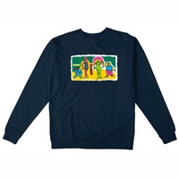 Krooked Family Affair Navy Crew Jumper