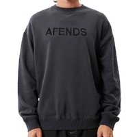 Afends Disguise Recycled Charcoal Crew Jumper