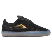Lakai Essex Black Gold Suede Mens Skate Shoes