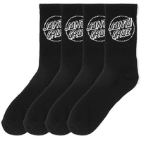 Santa Cruz Opus Dot Black 4 Pairs Socks