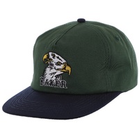 Baker Eagle Eyes Green Purple Snapback Hat