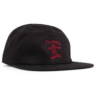 Thrasher Gonz Logo Black Red Snapback Hat