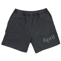 April Reflective Vintage Black Shorts