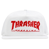 Thrasher Mag Logo White Snapback Hat