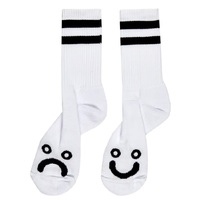 Polar Skate Co Happy Sad White 39-42 Socks