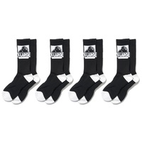 XLarge Classic OG Black 4 Pack Socks