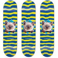 Enjoi Kitten Ripper HYB Blue 8.25 3 Pack Skateboard Decks