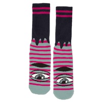 Toy Machine Sect Eye Stripe Sage Black Socks