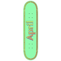 April OG Logo Retro Green 8.38 Skateboard Deck