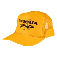 Welcome Skateboards Superstar Yellow Trucker Hat