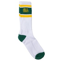Anti Hero Blackhero Outline White Dark Green Gold 1 Pair Mens Socks