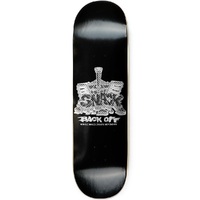 Snack Skateboards Back Off Black 8.5 Skateboard Deck