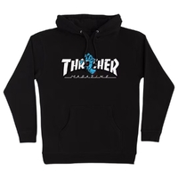 Santa Cruz X Thrasher Screaming Logo Black Hoodie