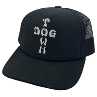 Dogtown Cross Letters Black Mesh Hat