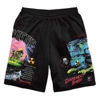 Primitive X Megadeth Birth Mesh Black Shorts