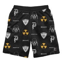 Primitive X Megadeth Nuclear Mesh Black Shorts