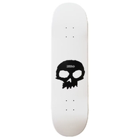 Zero Glow In The Dark Single Skull 8.25 Skateboard Deck