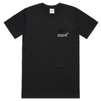 Strawberry Hill Philosophy Club Logo Pocket Black T-Shirt