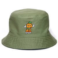 Snack Skateboards Citrus Reversible Spinach Jade Bucket Hat