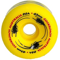 Cockroach Originals Yellow 96A 63mm Skateboard Wheels