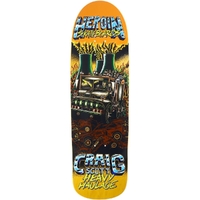 Heroin Craig Questions Heavy Haulage Yellow 9.5 Skateboard Deck