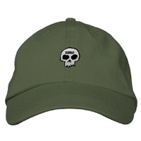 Zero Single Skull Olive Dad Hat
