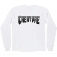 Creature Logo White Long Sleeve Shirt