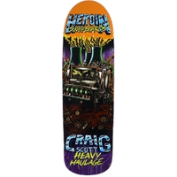 Heroin Craig Questions Heavy Haulage Purple 9.5 Skateboard Deck