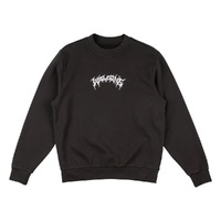 Welcome Skateboards Barb Pigment Dyed Raven Crew Jumper