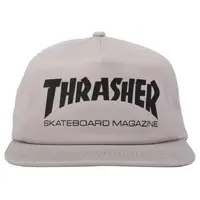 Thrasher Skate Mag Black Grey Snapback Hat