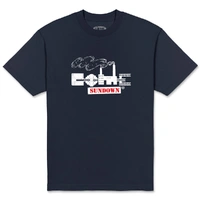 Come Sundown Stacks Navy T-Shirt
