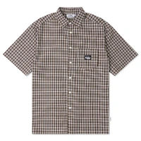 Come Sundown Stacks Brown White Button Up Shirt
