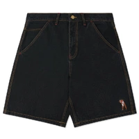 Come Sundown Headache Washed Black Jean Shorts