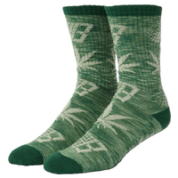 HUF X Bronze56k Plantlife Marled Green Socks