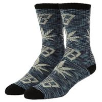 HUF X Bronze56k Plantlife Marled Black Socks