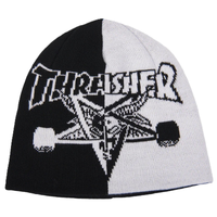 Thrasher Skategoat Split Skull Black White Beanie