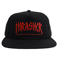 Thrasher X Toy Machine Scratch Black Snapback Hat